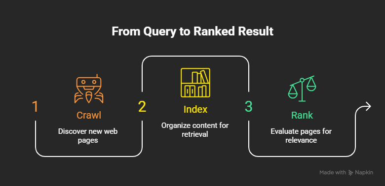 from query to ranked results